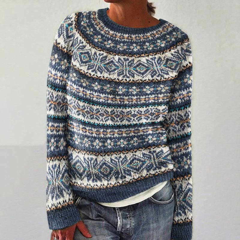 Vintage Knitted Icelandic Style Sweater elevenforest