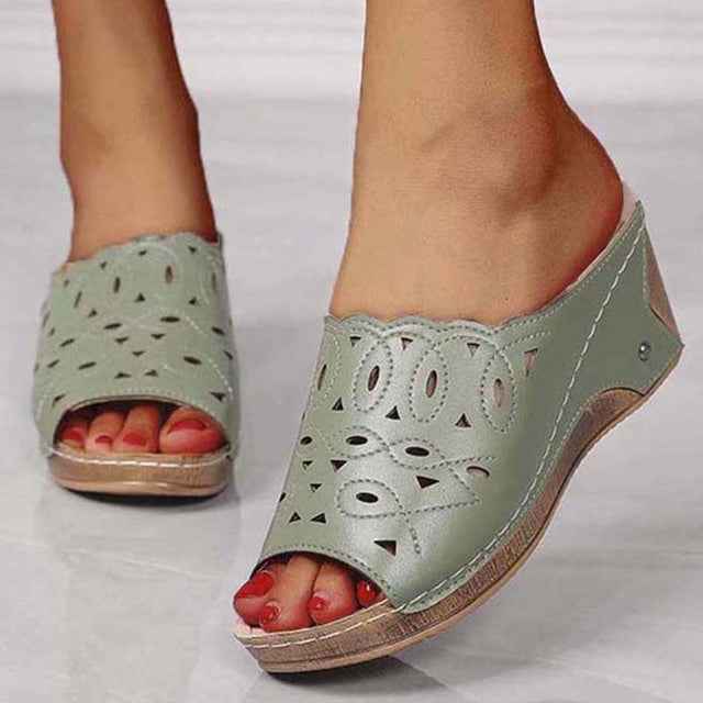 Green Matcha Sandals