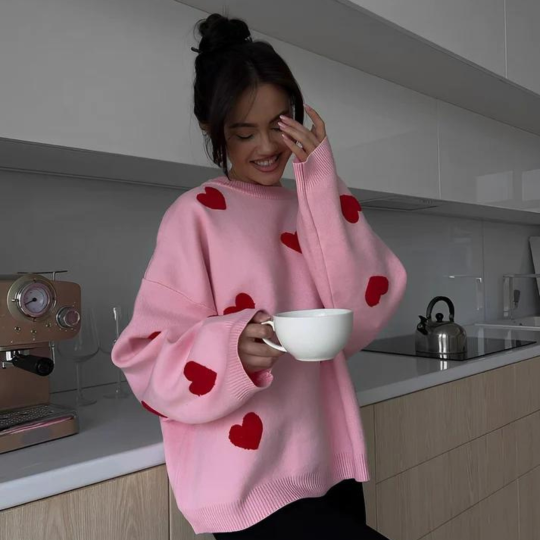 Pink – red hearts