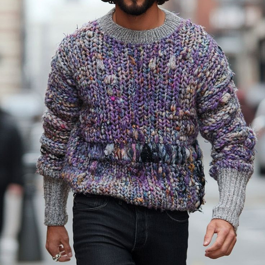 Fairman Warmth Island Jacquard Retro Pattern Cozy Sweater artswardrobe
