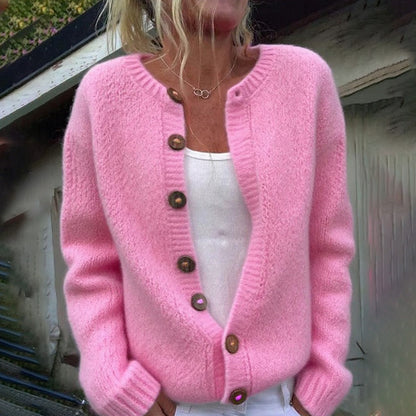 Women's Autumn And Winter Solid Color Sweater elevenforest
