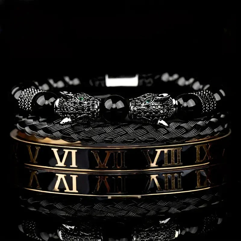 Double Leopard Head Bracelet Collection