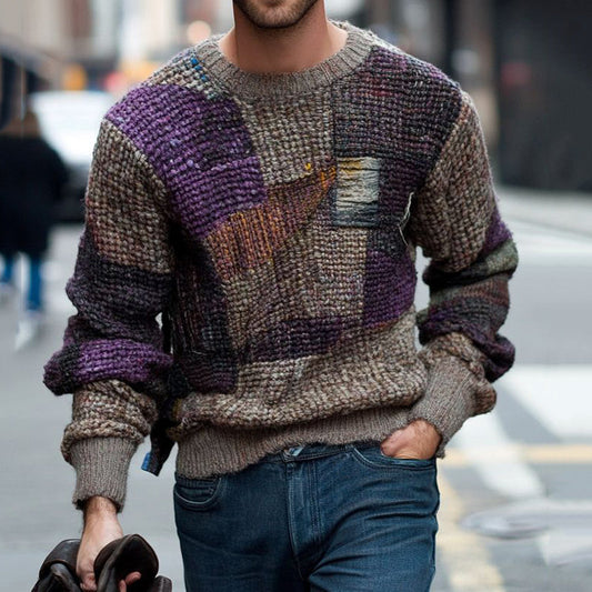 Fairman Island Jacquard Retro Pattern Cozy Sweater elevenforest