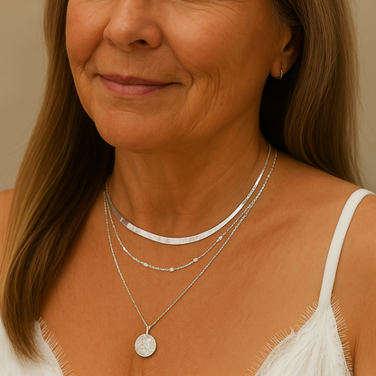 Layered Silver Luxe Necklace