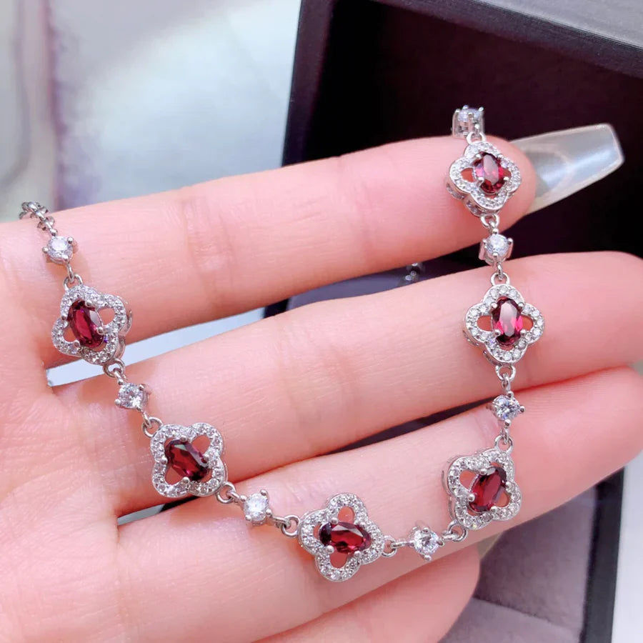 Natural Garnet Bracelet