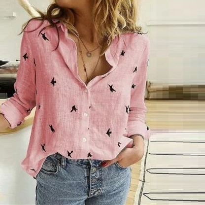 Pink with bird
