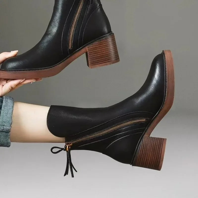 Chic Orthopedic Boots with Unique Design