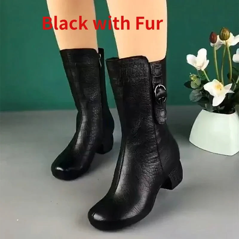 Classic Orthopedic Boots with Timeless Style