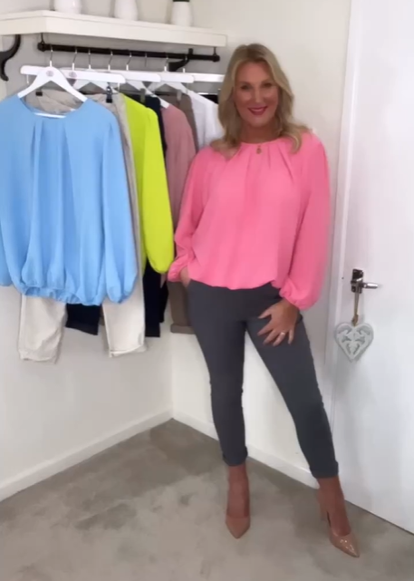 Blusa a Maniche Lunghe Elegante