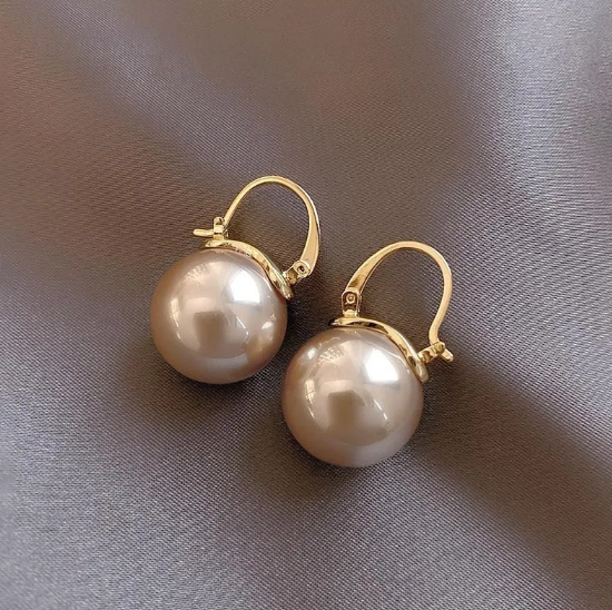Silver French Net Earrings