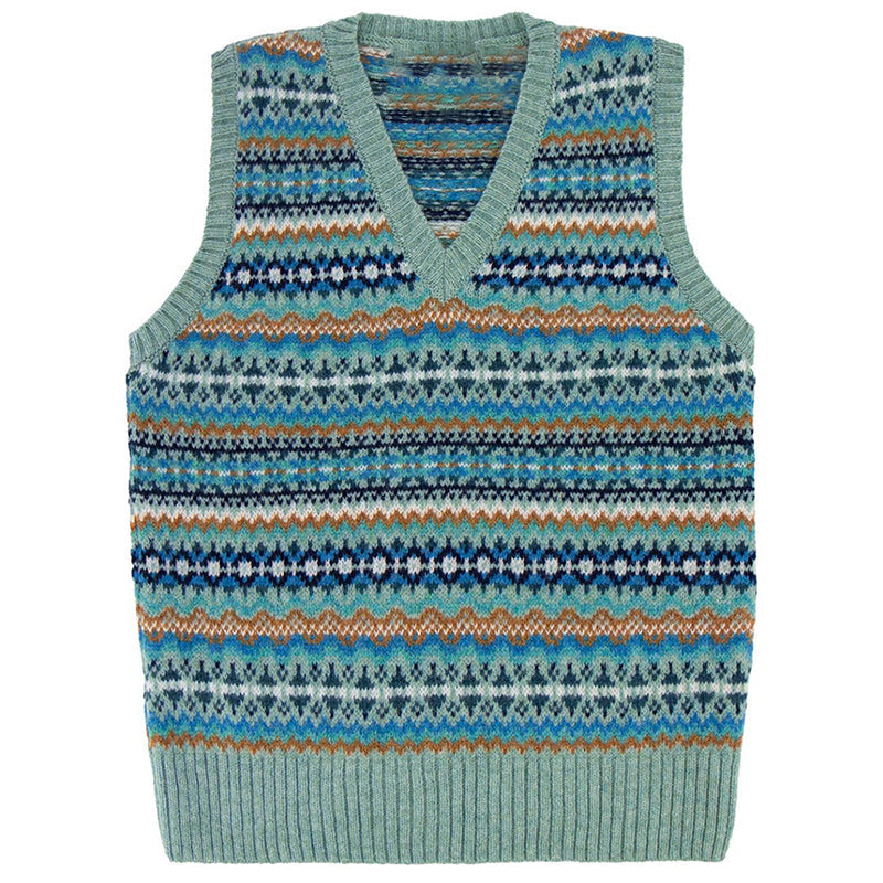 Vintage Geometric Southwest Vest Sweater artswardrobe