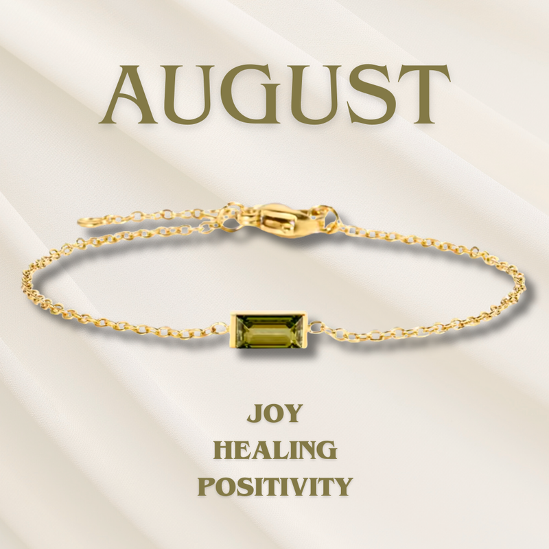 Heartline Birthstone Bracelet
