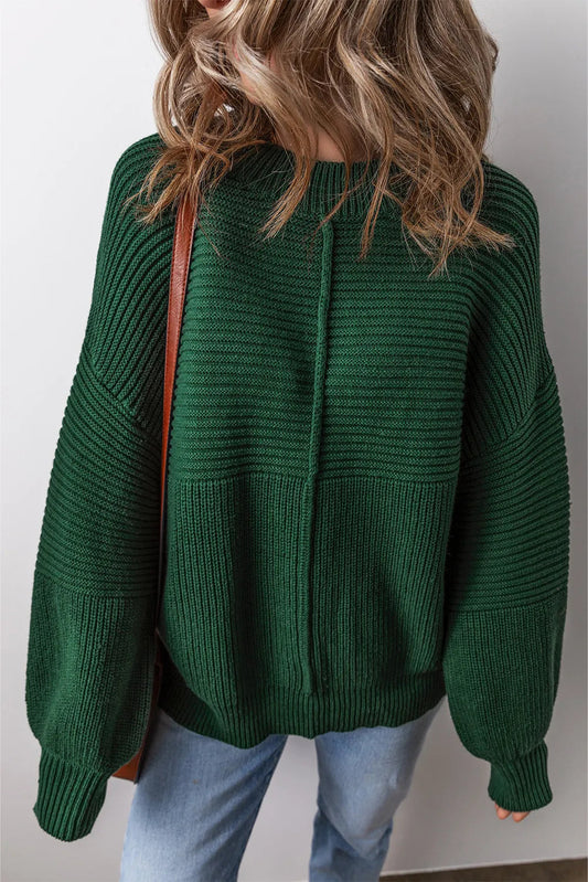 Monica® | Round neck sweater with low shoulders