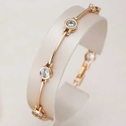 Bracelet With Zirconias in Gold