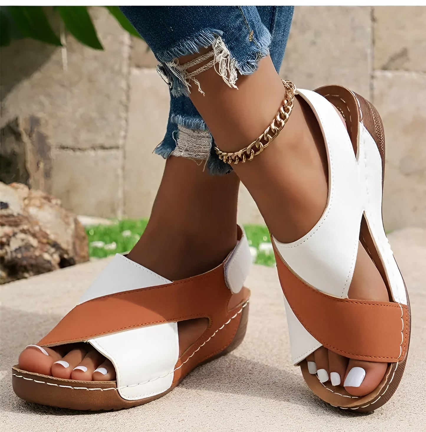 Vintage Inspired Orthopedic Sandals