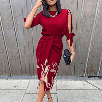 Wine red print